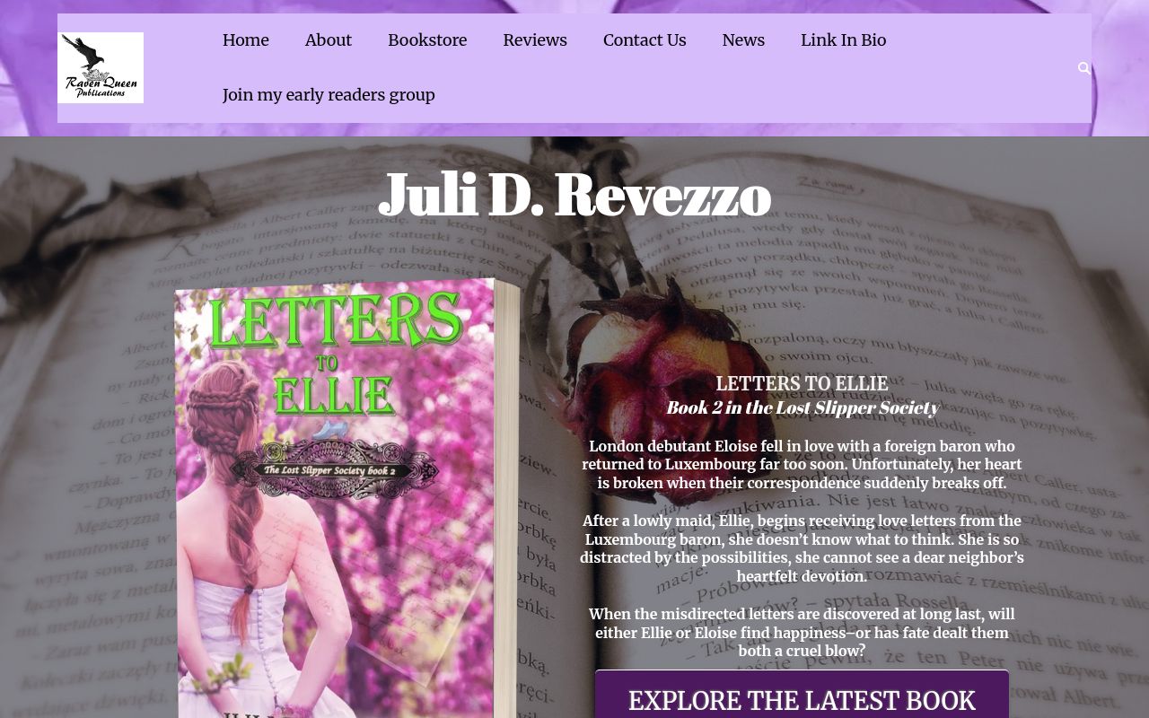 Homepage screenshot of julidrevezzo.com