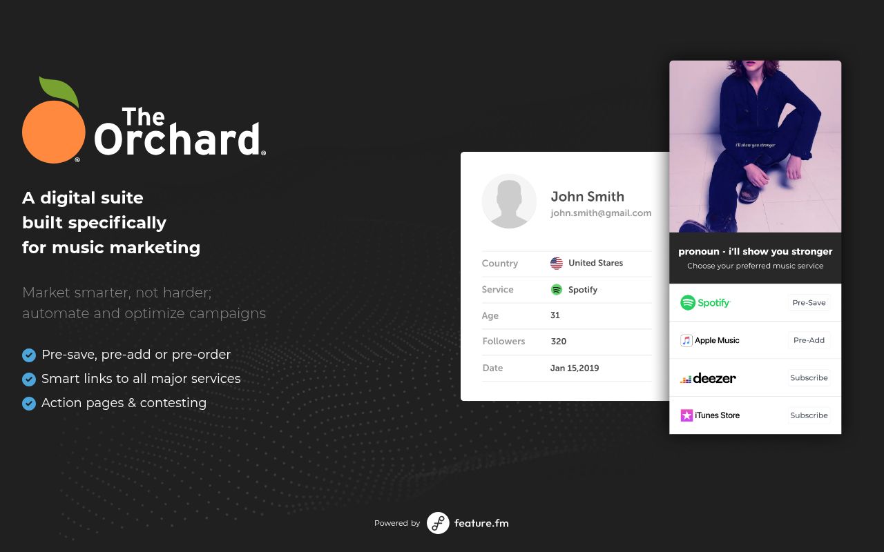 Homepage screenshot of orcd.co